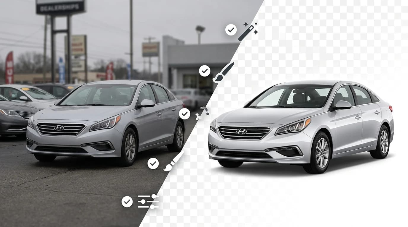 How to Make a Background Image Transparent for Car Photos