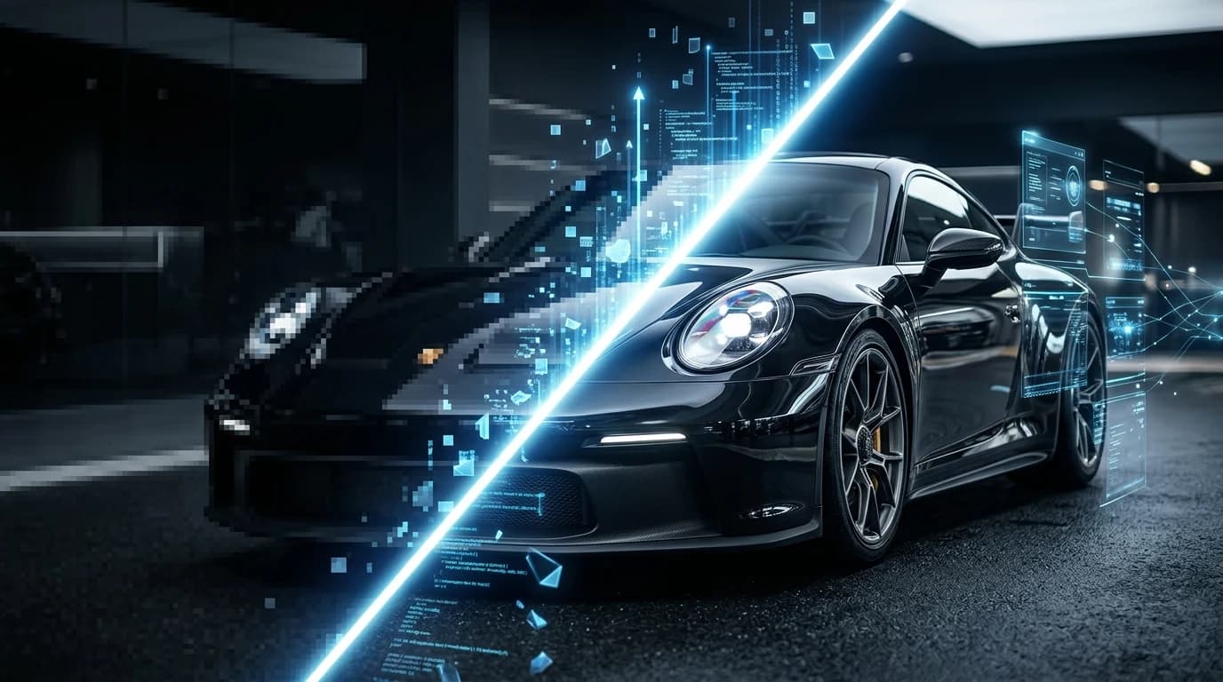 How to Increase Image Resolution for Car Photography: AI and Professional Methods