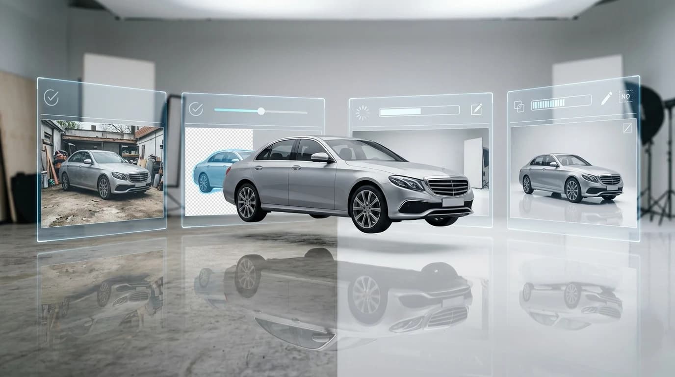 Professional Car Backgrounds: Transform Your Vehicle Photos into Studio-Quality Images